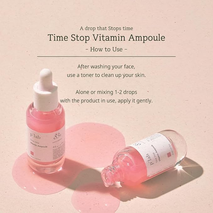 THE PLANT BASE Bakuchiol Vitamin Serum | 83% Cherry Blossom & 14 Vitamins for Brightening & Anti-Aging | Gentle Retinol Alternative Face Ampoule | K-Beauty, 1.01 fl oz