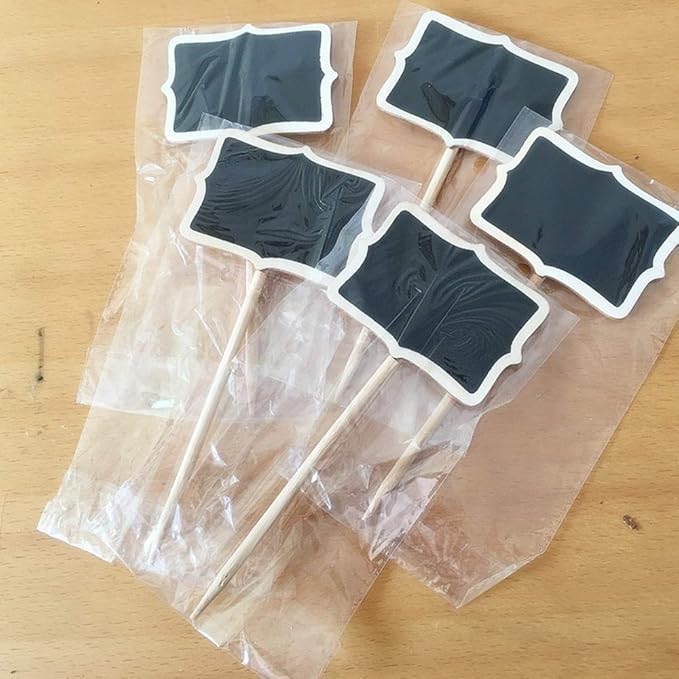 10pcs Plant Labels, Garden Markers Signs for Plants Outdoor Waterproof Reusable Garden Labels for Flower Bed, Pots, Planters Wooden Garden Markers