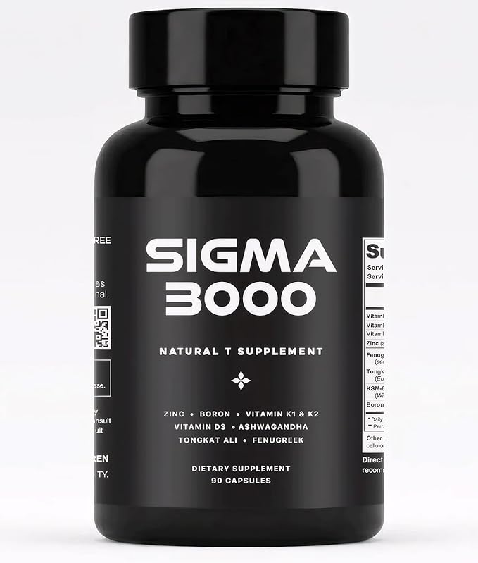Natural Testosterone Booster for Men - Increase Energy, Stamina & Muscle Growth - Premium Male Enhancement Supplement with Ashwagandha