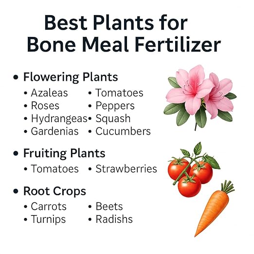 𝐁𝐄𝐒𝐓𝐒𝐄𝐋𝐋𝐄𝐑 Organic Bone Meal Fertilizer by Gardenera (4-12-0 NPK) All-Natural Plant Food Source of Nitrogen and Phosphorus for Bulbs, Gardens, Potted Plants, Trees, and Shrubs - 10 QUARTS