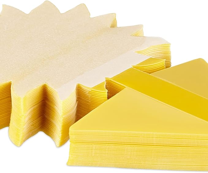 OwnGrown Yellow Sticky Fly Traps for Indoor Plants - 60 Pieces Effective Gnat Control, White and Fruit Fly Traps - Sunflower Sticker Paper Ideal for Houseplants and Indoor Use - 5.3" x 2.95"