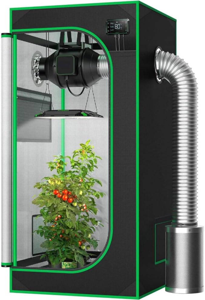 STRNG Medium Grow Tent – Durable, Lightproof Indoor Growing Environment with Reflective Mylar, Heavy-Duty Zippers, and Easy Setup for Hydroponics or Soil Gardening