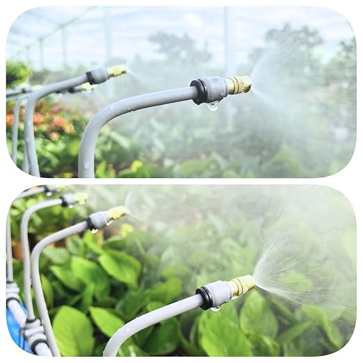 New Drip Irrigation Kits,Quick Connector Automatic Irrigation System,with Replaceable Bending Dropper,atomizing Copper Nozzle for Watering System for Garden Plant Lawn Patio. (30M)