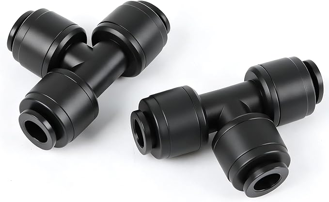 RedChili 30 PCS Quick Connect Drip Irrigation 1/4" Tee Fitting, Universal 3 Way Tee Connectors for 1/4-Inch Drip Tubing Leak Free T Fittings for Sprinkler Irrigation System Connection