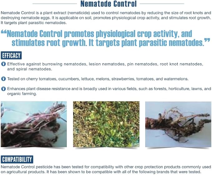 Growers Trust Nematode Control Non-Toxic, Biodegradable - Natural Nematode -Treatment (Solution Makes 5 Gallon RTU )