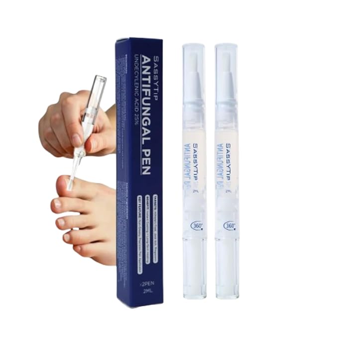 Fungal Nail Pen, Extra Strength Toenail Repair Pen for Discolored & Brittle Nails, Fast-Acting Plant-Based Formula with Easy Application, Nail Repair Pen for Toenail & Fingernail Care (2pcs)