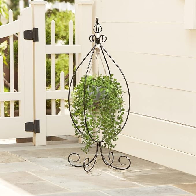 Fake Hanging Plants with Pot, 14'' Faux String of Vine Greenery Artificial Hanging Plant for Indoor Home Office Farmhouse Bathroom Wall Shelf Decor