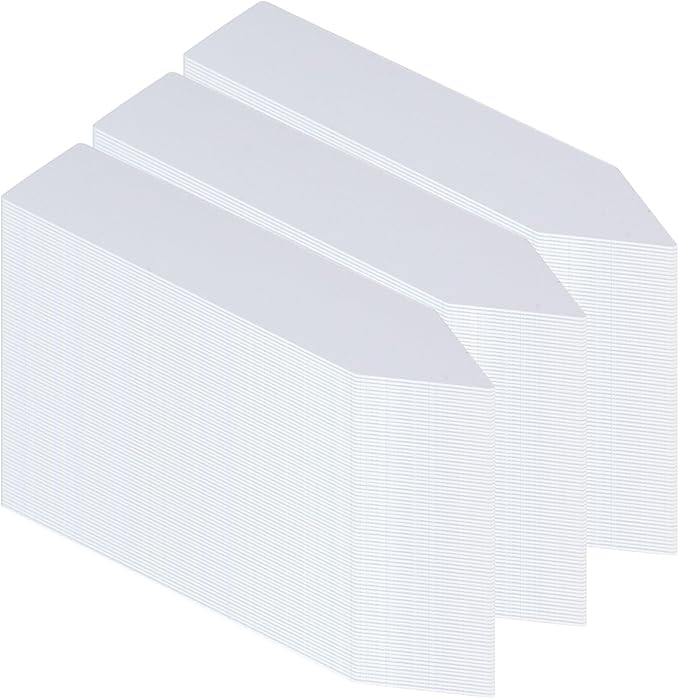Garden Plant Labels, 4 Inch Plastic Stakes, 100 Pack, Name Tags for Seedlings and Outdoor Plants (100)