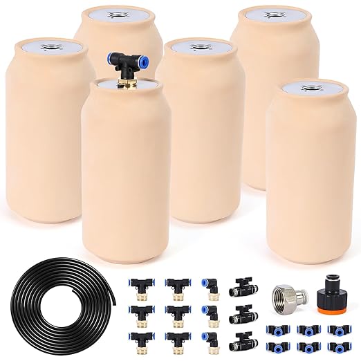 6pcs Olla Watering System for Your Garden 4x4x8in Irrigation System Olla Watering Classic Vacation Plant Watering Devices Plant Watering Globes Clay Watering Pot