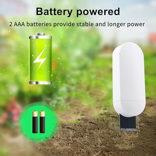 Smart Soil Moisture Meter: Zigbee Soil Moisture Sensor with App Control, Historical Record, Soil Tester with Moisture/Temperature Sensor, Tuya Zigbee Hub Required, Soil Meter for Garden, Plants