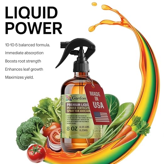 Liquid Power Corn Fertilizer Spray – Ready-to-Use Liquid Plant Food Mist for Corn – Premixed, Easy Application – Fast-Acting Formula for Growth, Roots & Yield – Indoor & Outdoor Use – 8 oz