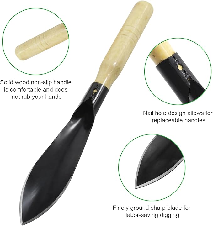 Hand Shovel for Gardening,Garden Shovel Hand,Trowel Garden Tool,Garden trowels Hand Tool,Garden Hand Shovel,Garden Shovels for Planting,Small Shovels for Gardening,Hand Shovel (Black-1)
