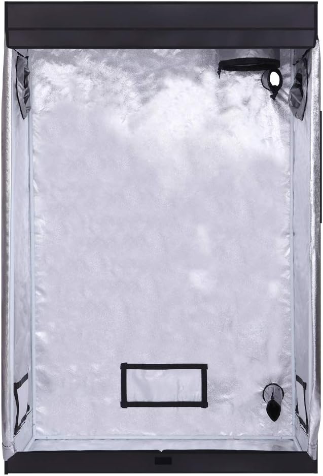 MallMall High-Refective Environment Hydroponic Indoor Grow Tent Green Room Non Toxic Box (48"x 24"x 72")