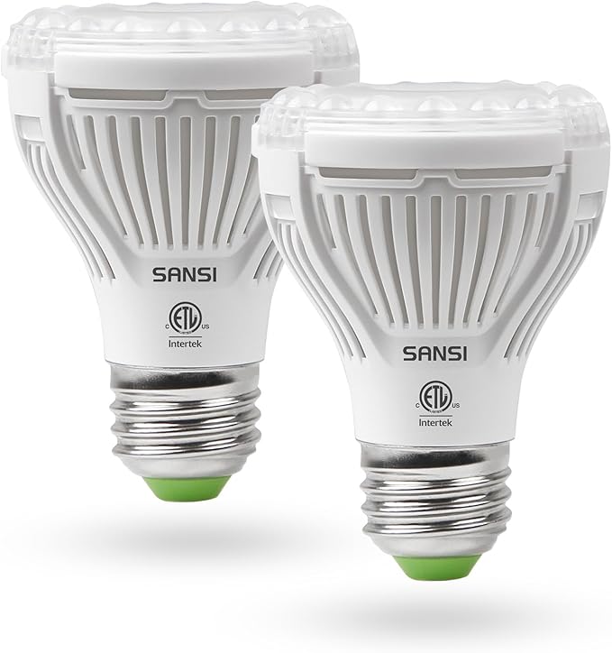 SANSI LED Grow Lights for Indoor Plants 1-Pack + 10W Grow Bulbs 2-Pack, Lifetime Free Bulb Replacement, 300W Full Spectrum Dual Gooseneck Clip Plant Grow Light, Plant Light with Timer 4/8/12 Hrs