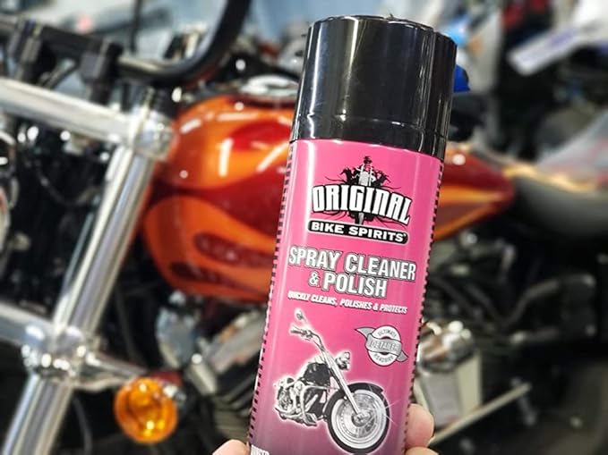 Original Bike Spirits Spray Cleaner and Polish - 14 oz (Case of 12) - 1039615 - Can to Make Any Vehicle Shine, Cleans, Polishes and Protects