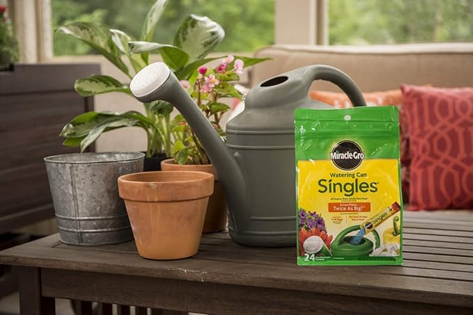 Miracle-Gro Watering Can Singles All Purpose Water Soluble Plant Food, 2 Pack