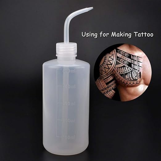 Valchoose LDPE Economy Narrow Mouth Squeeze Medical Lab Plastic Safety Squeeze No Spill Bend Mouth Watering Cans (500ml / 16oz / 1 Bottle)
