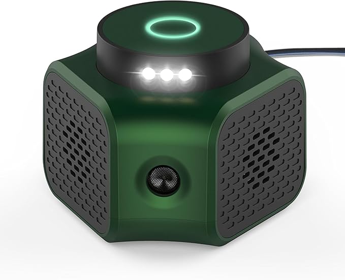Rodent Repellent Ultrasonic Plug-in Indoor Mouse & Rat Deterrent with 3 Modes and LED Strobe Lights, Pest Control for Attic, Basement, Garage (Green)
