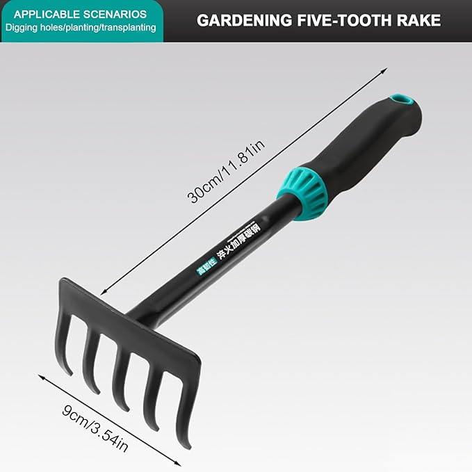 Premium Garden Trowel, Hand Tool for Planting, Stainless Steel Small Shovel with Ergonomic Handle, Transplant Shovel for Flowers Vegetables and Greenhouse Use, Digging Rake for Backpacking