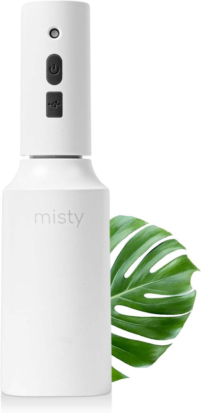 The Watering Vine Automatic Electric Spray Bottle Mister - Continuous Rechargeable Battery Sprayer for Misting Plants, Household Cleaning, Hairstyling (25 oz)