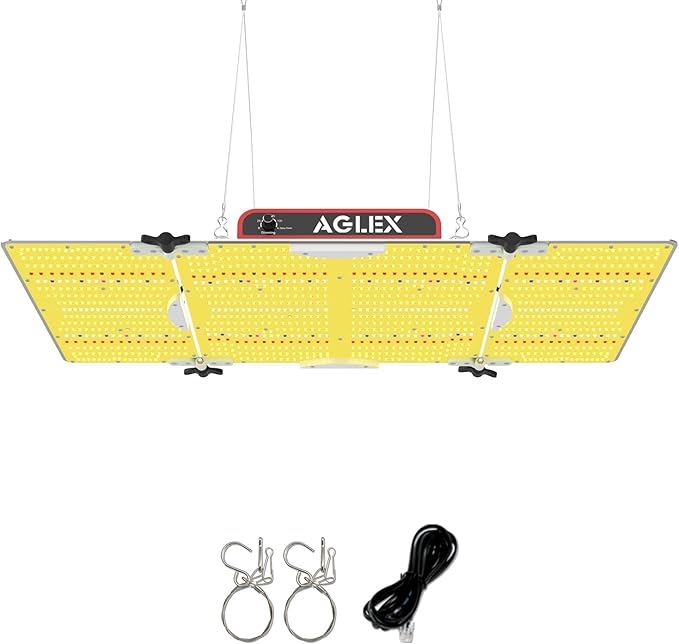 AGLEX K4000 LED Grow Light, Grow Light with Daisy Chain & Dimmable, Full Spectrum Plant Grow Lights for Hydroponic Indoor Plants Seeding Veg Flower Growing Lamps 5X6 FT Grow Tent