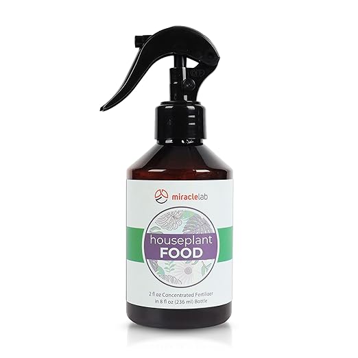Miracle Lab Liquid Fertilizer I Special Formula with Natural Organic Ingredients I All Purpose Indoor Plant Food (7 oz Concentrated Plant Fertilizer)