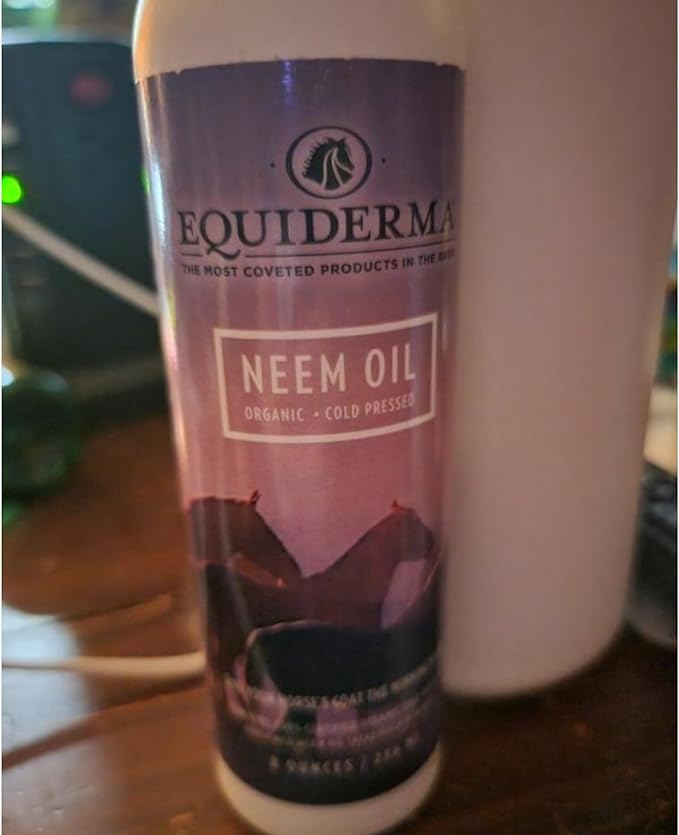 EQUIDERMA Organic Cold Pressed Neem Oil – 100% Pure, NOP Certified, Unrefined & Natural Skin, Hair, Hoof, Garden & Farmstead Care – Azadirachta Indica