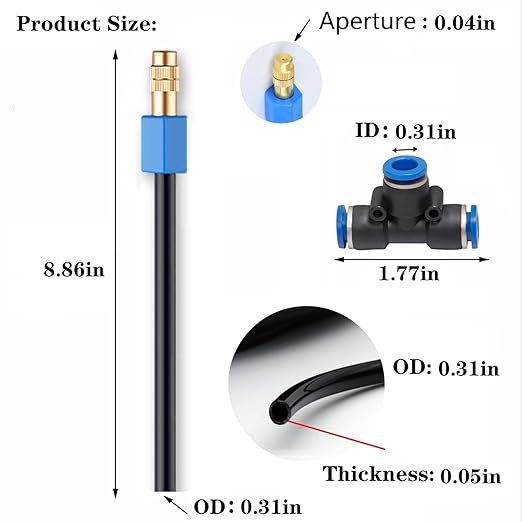 Drip Irrigation Kit, Automatic Irrigation System with Replaceable 360°Bendable Sprayer,atomizing Copper Nozzle for Watering System for Garden Plant Lawn Patio and Yard. (15)