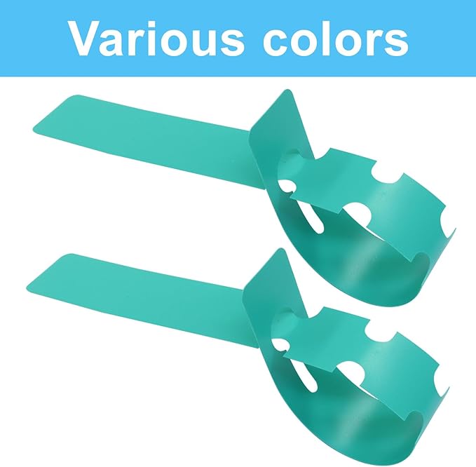 200Pcs Green Wrap Around Tree Tags Plastic Plant Labels, Hanging Plant Labels Tree Identification Signs Hanging Plant Markers(Green)