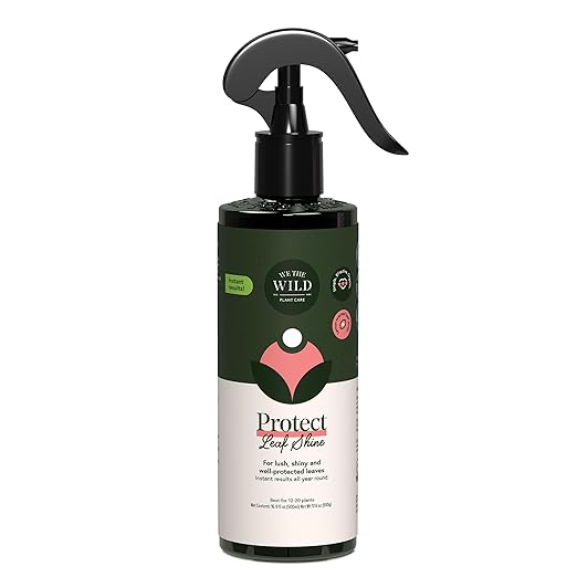 We the Wild Organic Protect Leaf Shine - Neem Oil Spray and Botanical Cleaner for Indoor Plants - 16.9 fl oz