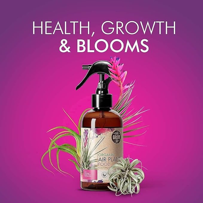 Organic Ready to Spray Air Plant Food - Fertilizer Mist for Weekly Use - Best for Live Tillandisa, Bromeliads, and Other Common Air Plants (8 oz)