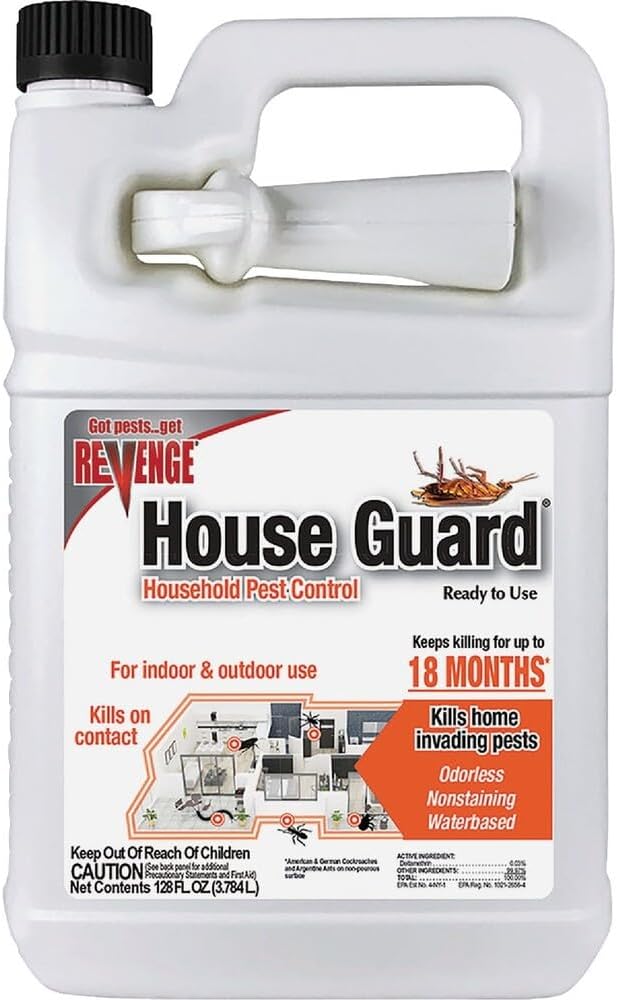 REVENGE House Guard Household Pest Control, 128 oz Ready-to-Use Spray, Long Lasting Protection for Indoors and Outdoors