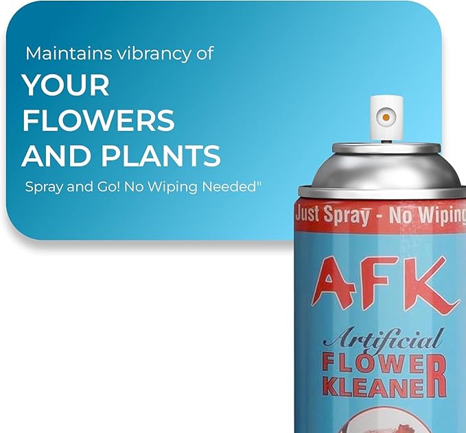 Larksilk Silk Flower Cleaner Spray for Artificial Plant & Flowers - Dust Remover Aerosol Spray for Fake Plants,Leaves & Décor - Artificial Plant Cleaner Spray No Wipe Finish (Pack of 4)