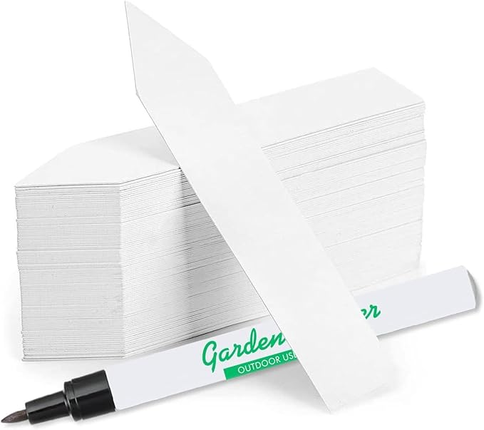 4 Inch Plastic Plant Labels for Seedlings, Flexible Waterproof Plant Tags, Vegetable Gardening Stake Tags for Potted Plants and Outdoor Garden, White, 10,000 Pcs