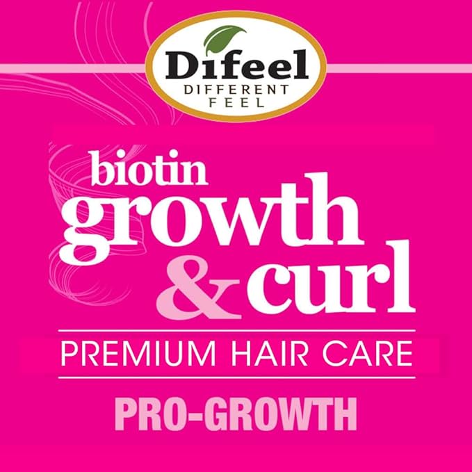 Difeel Biotin Pro-Growth Root Stimulator , 2.5 oz -Deep Treatment for Hair Growth and Damaged Curly Hair, Unisex Adult