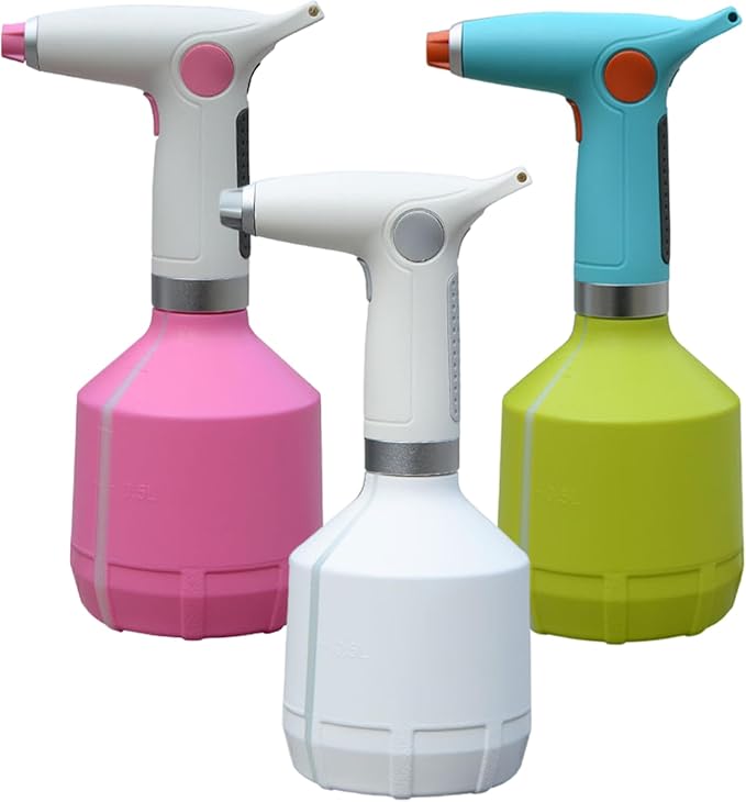 Electric Sprayer, 1000ml Electric Spray Bottle with Adjustable Nozzle, Waterproof Water Sprayer, Rechargeable Plant Mister for Garden Indoor Outdoor, Style 2 Automatic Spray Bottle Water Sprayer
