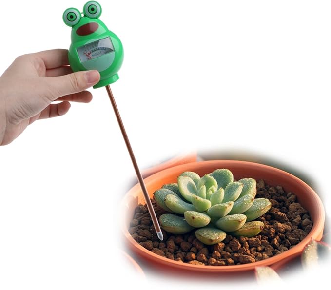 Frog Soil Moisture Tester Humidimetre Meter Detector Garden Plant Flower Testing Tool Red