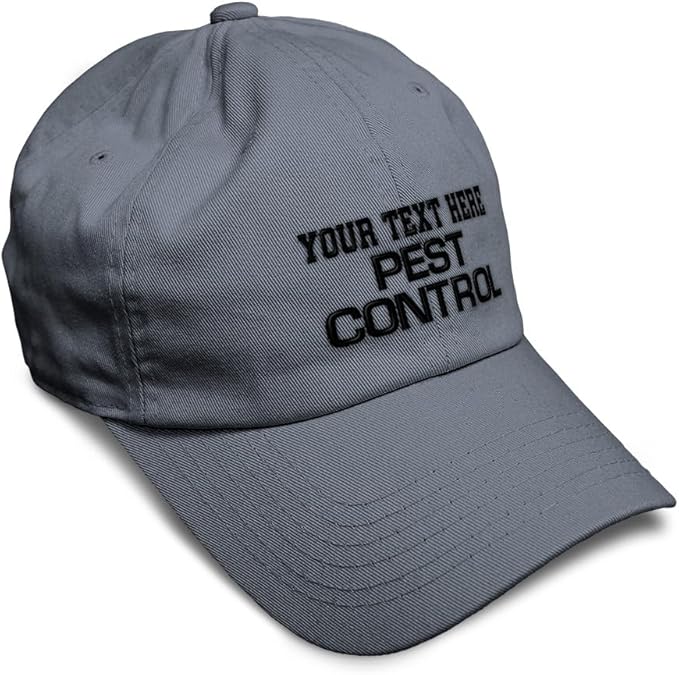 Custom Soft Baseball Hat Embroidered Dad Hat Pest Control Occupation B Embroidery Men & Ladies Baseball Cap
