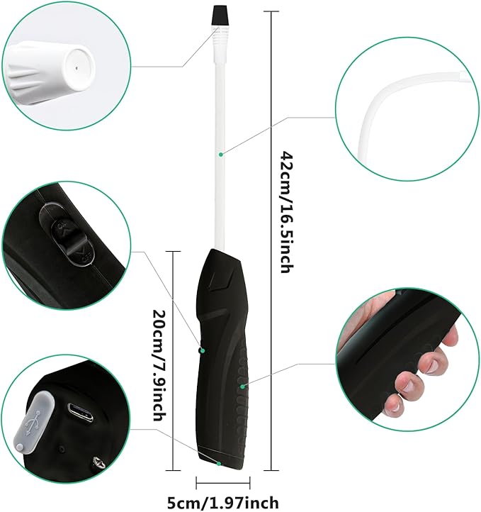 Electric Garden Sprayer 5L/1.35 Gallon Water Bag, Rechargeable Battery Powered Pump Sprayer with Adjustable Nozzle, Automatic Plant Mister, Indoor Watering Can and Outdoor Yard Lawn Garden Sprayer