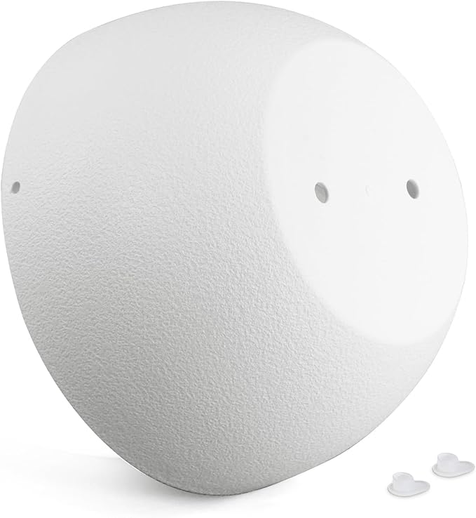 Meowell 12 inch Large Hanging Planters for Indoor Outdoor Plants, 2 Pack Hanging Flower Pots with Drainage Holes and Chain for Garden Porch, Plastic Hanging Baskets for House Plants, White