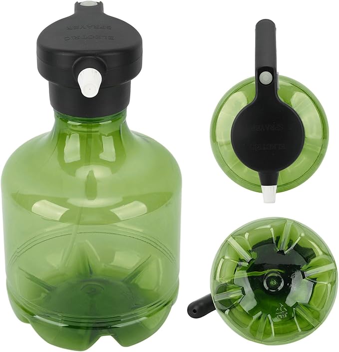3L Electric Spray Bottle, Rechargeable High Pressure Cleaning Spray Can for Watering Flowers Garden Cleaning, Fertilizing, Cleaning(Green)