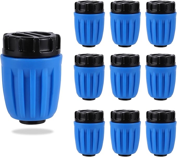 10 Pcs 1/2 Inch Irrigation Tubing End Plugs (1/2" ID x0.6-0.63" OD) Drip Irrigation Fittings Drip Line Plugs 1/2 Inch Drip Irrigation End Cap for Drip Irrigation System Connection Parts