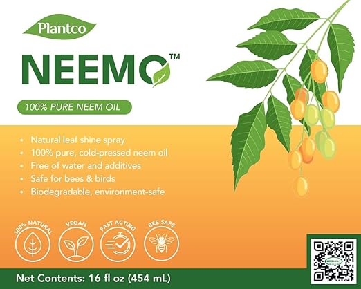 Neem Oil Spray for Plants & Roses - Neem Azadirachtin for Natural Gardening | 16 fl oz Neem Oil Concentrate Makes 16 gallons (60 L) of Neem Spray for Indoor and Outdoor Plants