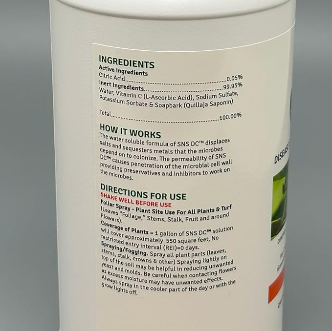 Sierra Natural Science 31540 DC RTU Organic Disease & Fungal Control, White