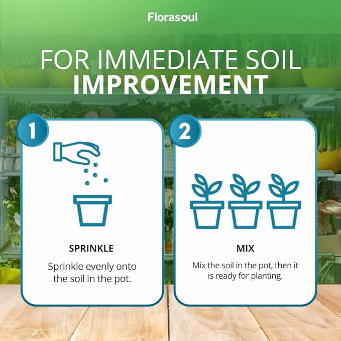 Urban Roots Potting Soil Amendment (2.2 lbs) – Revive & Refresh Old Container Soil – Plant-Based & Vegan Formula for Indoor Plants, Balcony Gardens & Herbs – Pet Safe – Odorless