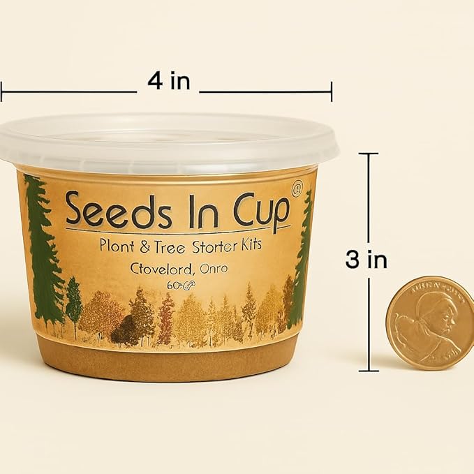 Seeds In A Cup® Plant Grow Kit – 60+ Varieties of Vegetables, Herbs & Flowers | Indoor & Outdoor Seed Starter for Kids & Adults | Grow Your Own Garden | Gardening Gift (Tarragon)