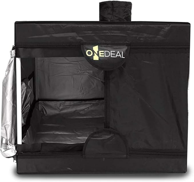 OneDeal Mini Clone Box 2ft x 2ft Indoor Grow Tent with Reflective Lining Reinforced Corners and Lightproof Stitching for Seedlings and Clones