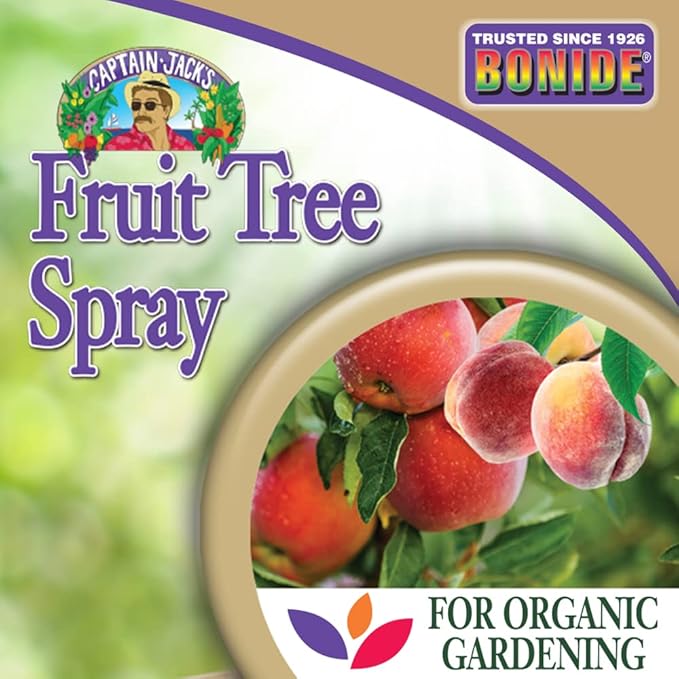 Bonide Captain Jack's Fruit Tree Spray, 128 oz Concentrate, Insect & Disease Control Spray for Organic Gardening
