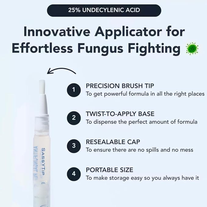 Fungal Nail Pen, Extra Strength Toenail Repair Pen for Discolored & Brittle Nails, Fast-Acting Plant-Based Formula with Easy Application, Nail Repair Pen for Toenail & Fingernail Care (2pcs)