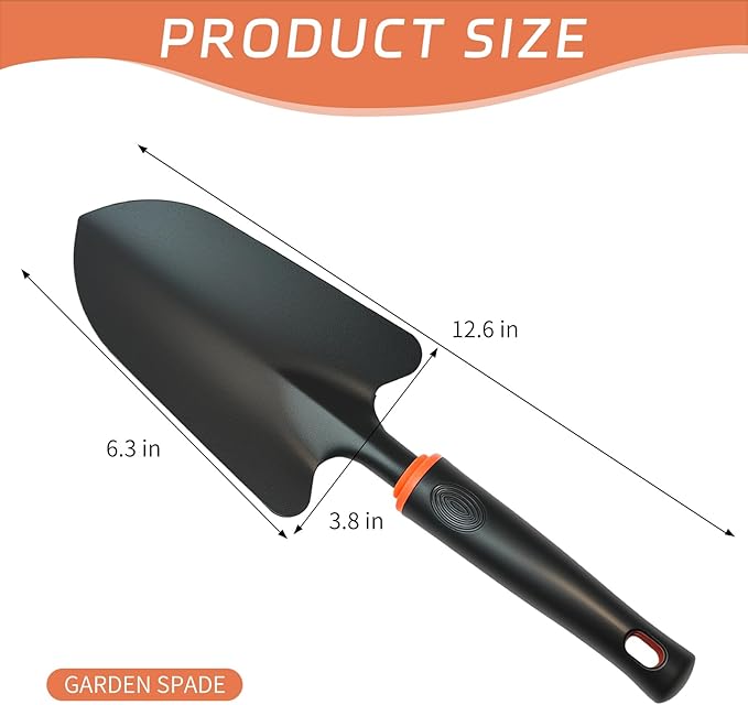 Garden Trowel Garden Hand Shovel, Heavy Duty Garden Trowel Hand Shovel for Gardening, Digging, Planting, Transplanting, and Cutting Roots